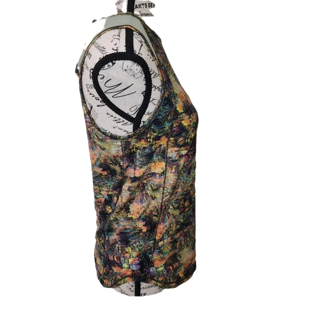 Lululemon Tank Top Multi Camo See Measurements‎ Racerback Knit Sporty - Picture 5 of 6